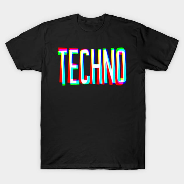 Techno T-Shirt by BIGUP